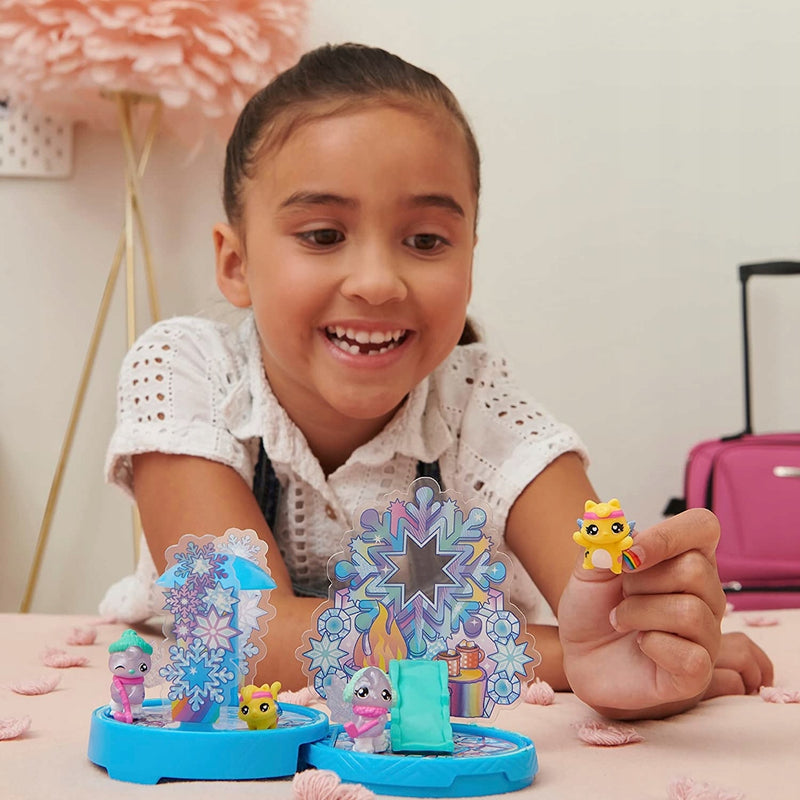 HATCHIMALS COLLEGGTIBLES ZESTAW RAINBOW  - widok 3 opakowania szczegoly zabawka kolekcja