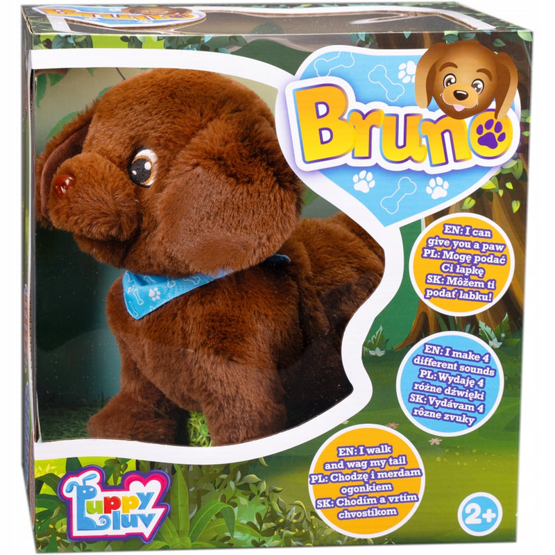 Zabawka MASKOTKA BRUNO PUPPY LUV INTERAKTYWNY PLUSZOWY PIE - kolekcjonerska premium zabawki Aseo dla dzieci