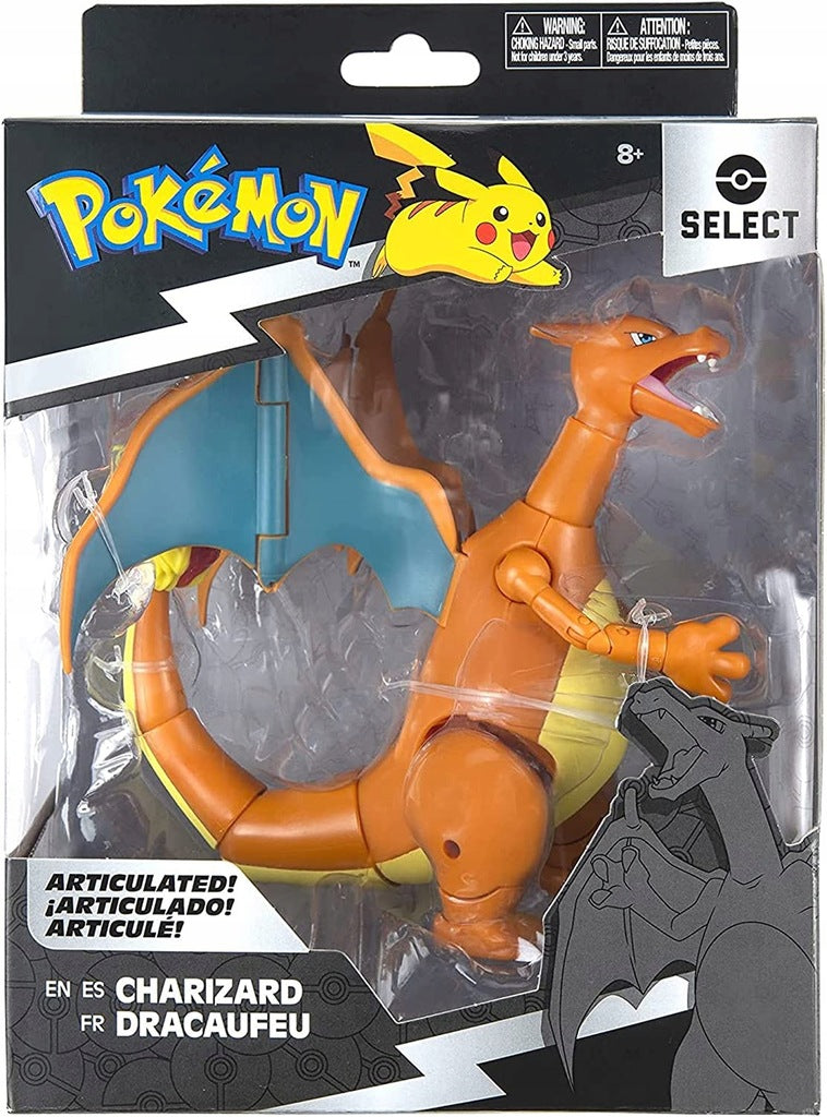 Zabawka POKEMON RUCHOMA  DELUXE CHARIZARD JAZWARES - kolekcjonerska premium zabawki Aseo dla dzieci