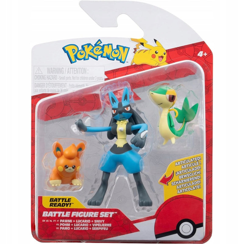 Zabawka POKEMON ORYGINALNE FIGURKI ZESTAW JAZWARES 3-PAK L - kolekcjonerska premium zabawki Aseo dla dzieci