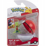 Zabawka POKEMON CLIP 'N' GO  TREECKO + POKE BALL - kolekcjonerska premium zabawki Aseo dla dzieci