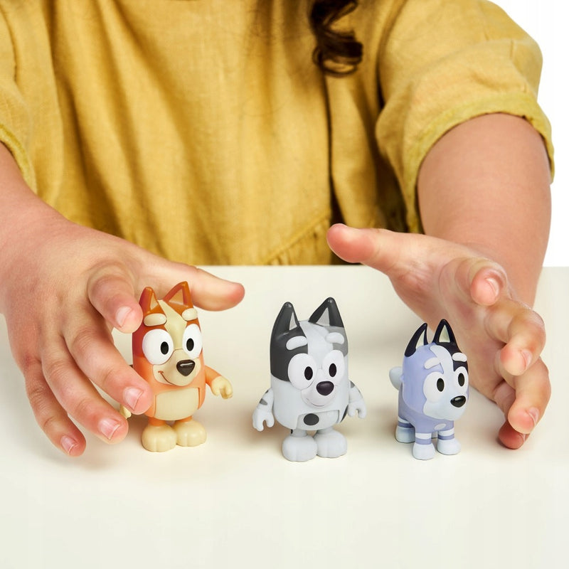 BLUEY BINGO COUSINS KUZYNI ZESTAW FIGURE - widok 3 opakowania szczegoly zabawka kolekcja