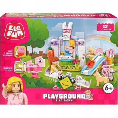 Zabawka KLOCKI ELEFUN PLAYGROUND PLAC ZABAW 8822 - kolekcjonerska premium zabawki Aseo dla dzieci