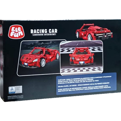 KLOCKI ELEFUN RACING CAR SAMOCHÓD WYŚCIG - widok 2 opakowania szczegoly zabawka kolekcja