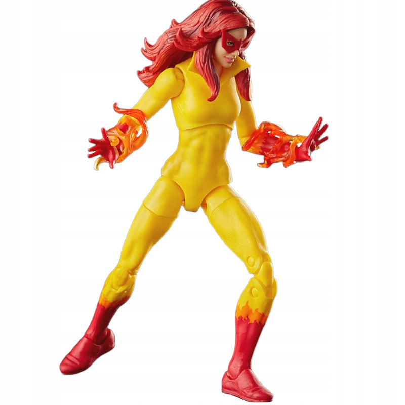 MARVEL LEGENDS RUCHOMA  X-MEN FIRESTAR - widok 4 opakowania szczegoly zabawka kolekcja