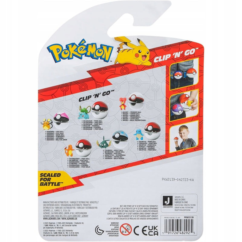 POKEMON CLIP 'N' GO ZESTAW JAZWARES ORYG - widok 3 opakowania szczegoly zabawka kolekcja