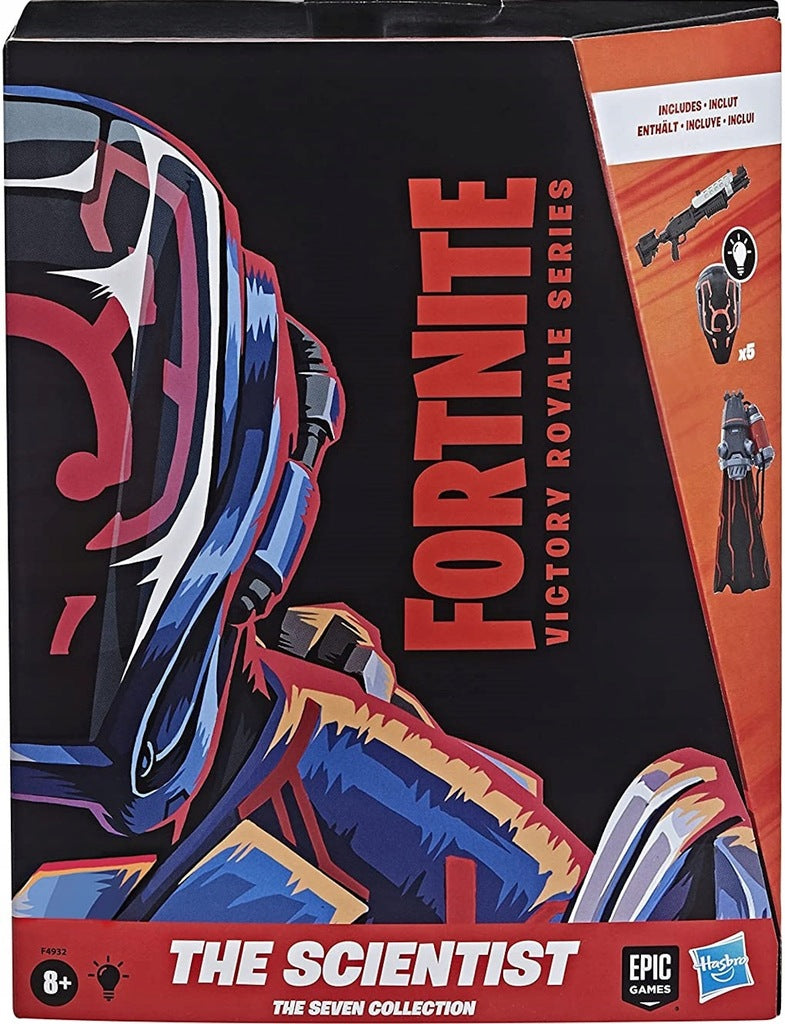 FORTNITE ROYALE  DELUXE THE SCIENTIST - widok 2 opakowania szczegoly zabawka kolekcja