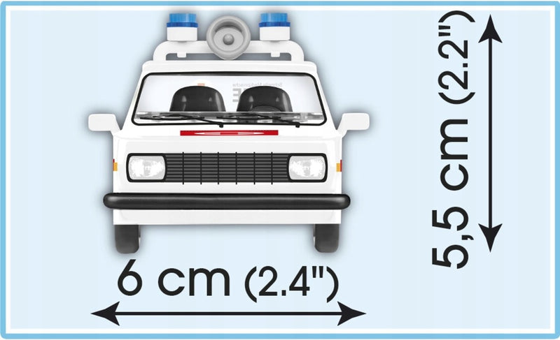 COBI COLLECTION WARTBURG 353 TOURIST MED - widok 4 opakowania szczegoly zabawka kolekcja
