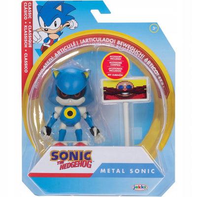 Zabawka SONIC THE HEDGEHOG RUCHOMA  CLASSIC METAL SONIC +  - kolekcjonerska premium zabawki Aseo dla dzieci
