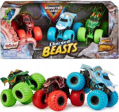 Zabawka MONSTER JAM TRUCK OCTON8ER JURASSIC ATTACK DRAGON - kolekcjonerska premium zabawki Aseo dla dzieci