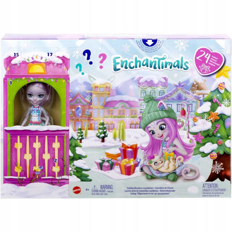 ENCHANTIMALS KALENDARZ ADWENTOWY ORYGINA - widok 2 opakowania szczegoly zabawka kolekcja