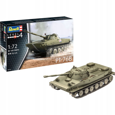 Zabawka MODEL KOLEKCJONERSKI CZOŁGU PŁYWAJĄCEGO PT-76B W S - kolekcjonerska premium zabawki Aseo dla dzieci