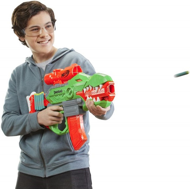 NERF DINOSQUAD WYRZUTNIA REX-RAMPAGE + S - widok 10 opakowania szczegoly zabawka kolekcja