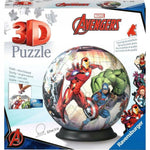 Zabawka KULA AVENGERS ZE WZOREM PUZZLE 3D RAVENSBURGER 72  - kolekcjonerska premium zabawki Aseo dla dzieci