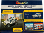 ELEFUN ZESTAW KLOCKÓW - WÓZ POLICYJNY 99 - widok 2 opakowania szczegoly zabawka kolekcja