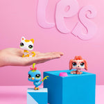 LITTLEST PET SHOP LPS SERIA 1 PET TRIO Z - widok 2 TM Toys opakowanie szczegoly collectible