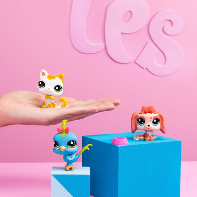 LITTLEST PET SHOP LPS SERIA 1 PET TRIO Z - widok 2 TM Toys opakowanie szczegoly collectible