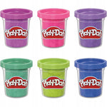 PLAY-DOH SPARKLE BŁYSZCZĄCA CIASTOLINA Z - widok 3 opakowania szczegoly zabawka kolekcja