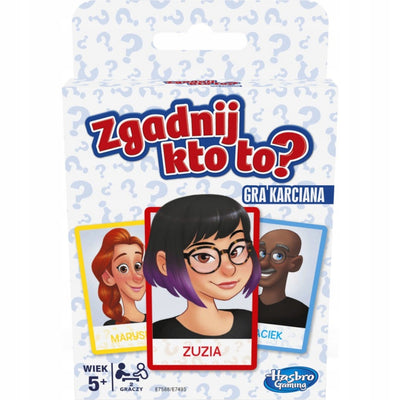 Zabawka GRA KARCIANA ZGADNIJ KTO TO? HASBRO GRA LOGICZNA R - kolekcjonerska premium zabawki Aseo dla dzieci