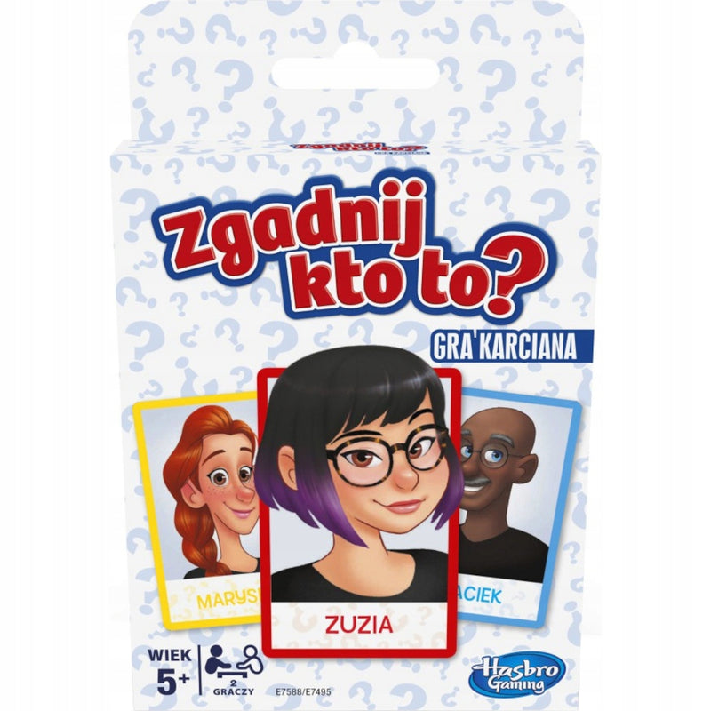 Zabawka GRA KARCIANA ZGADNIJ KTO TO? HASBRO GRA LOGICZNA R - kolekcjonerska premium zabawki Aseo dla dzieci