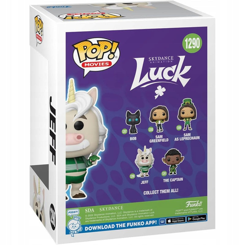 Funko POP MOVIES SKYDANCE ANIMATION LUCK VINYL FIG - widok 2 tyl opakowania box kolekcjonerska