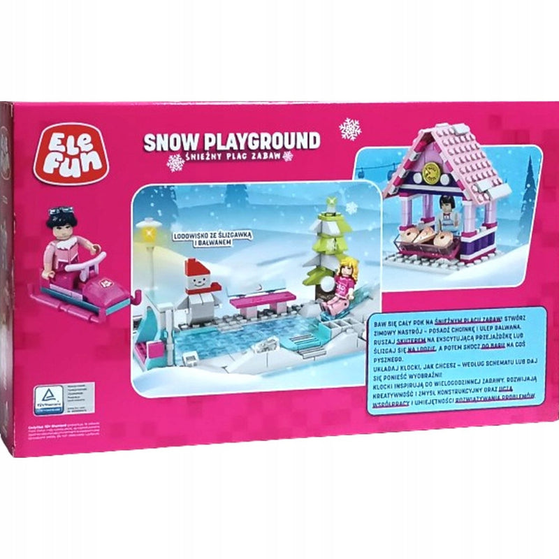 KLOCKI ELEFUN SNOW PLAYGROUND ŚNIEŻNY PL - widok 2 opakowania szczegoly zabawka kolekcja
