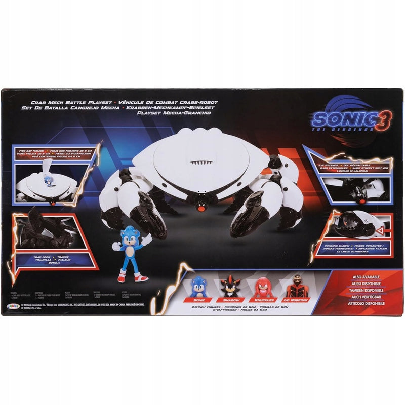 SONIC THE HEDGEHOG 3 MOVIE JAKKS ZESTAW  - widok 2 JAKKS Pacific opakowanie szczegoly