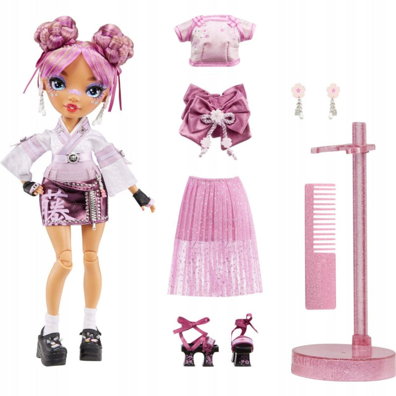 RAINBOW HIGH CORE FASHION LILA YAMAMOTO - widok 2 opakowania szczegoly zabawka kolekcja