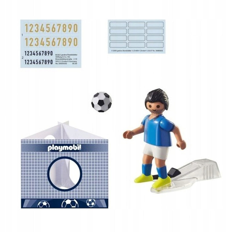 PLAYMOBIL PIŁKARZ REPREZENTACJI WŁOCH 71 - widok 2 opakowania szczegoly zabawka kolekcja