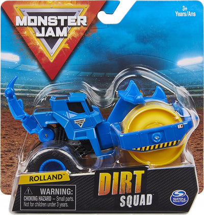Zabawka MONSTER JAM TRUCK 1:64 POJAZD BULDOŻER ROLLAND - kolekcjonerska premium zabawki Aseo dla dzieci