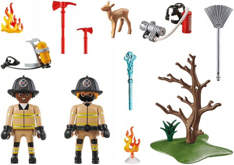 PLAYMOBIL RESCUE ACTION LEŚNY ZESPÓŁ POŻ - widok 2 opakowania szczegoly zabawka kolekcja
