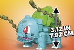 MEGA CONSTRUX POKEMON KLOCKI  BULBASAUR - widok 4 opakowania szczegoly zabawka kolekcja