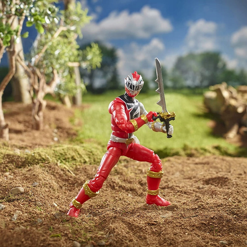 POWER RANGERS DINO FURY RED CZERWONY RAN - widok 9 opakowania szczegoly zabawka kolekcja