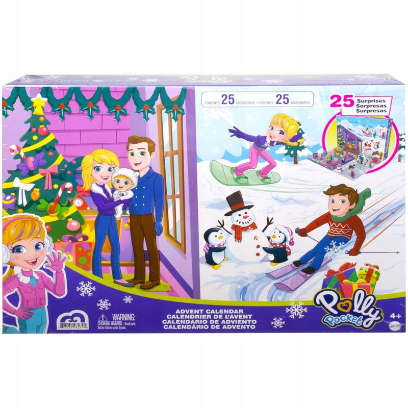 KALENDARZ ADWENTOWY POLLY POCKET Z 25 NI - widok 2 opakowania szczegoly zabawka kolekcja
