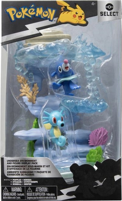 Zabawka POKEMON ZESTAW PODWODNY ŚWIAT POPPLIO HORSEA - kolekcjonerska premium zabawki Aseo dla dzieci