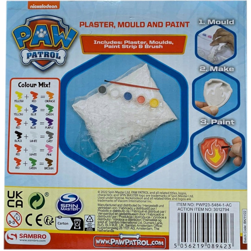 ODLEWY GIPSOWE FIGURKI PAW PSI PATROL +  - widok 2 opakowania szczegoly zabawka kolekcja