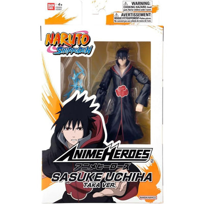 Zabawka NARUTO SHIPPUDEN ANIME HEROES RUCHOMA  SASUKE UCHI - kolekcjonerska Bandai premium dla dzieci