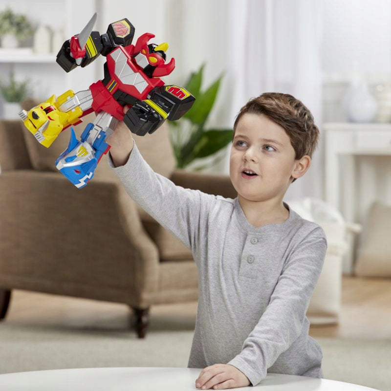 POWER RANGERS MEGA MIGHTIES ROBOT MEGAZO - widok 8 opakowania szczegoly zabawka kolekcja