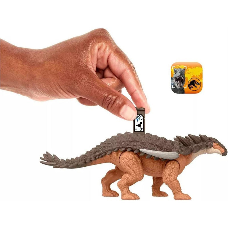 JURASSIC WORLD DINO TRACKERS PARK JURAJS - widok 6 opakowania szczegoly zabawka kolekcja
