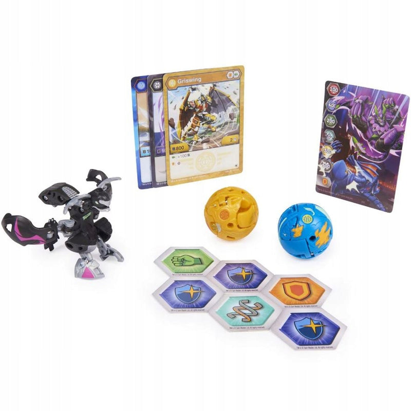 BAKUGAN EVOLUTIONS ZESTAW STARTOWY 3-PAK - widok 2 opakowania szczegoly zabawka kolekcja
