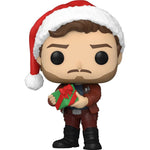 Funko POP Marvel Star-Lord 1104 - widok z tyłu opakowania - edycja świąteczna Guardians