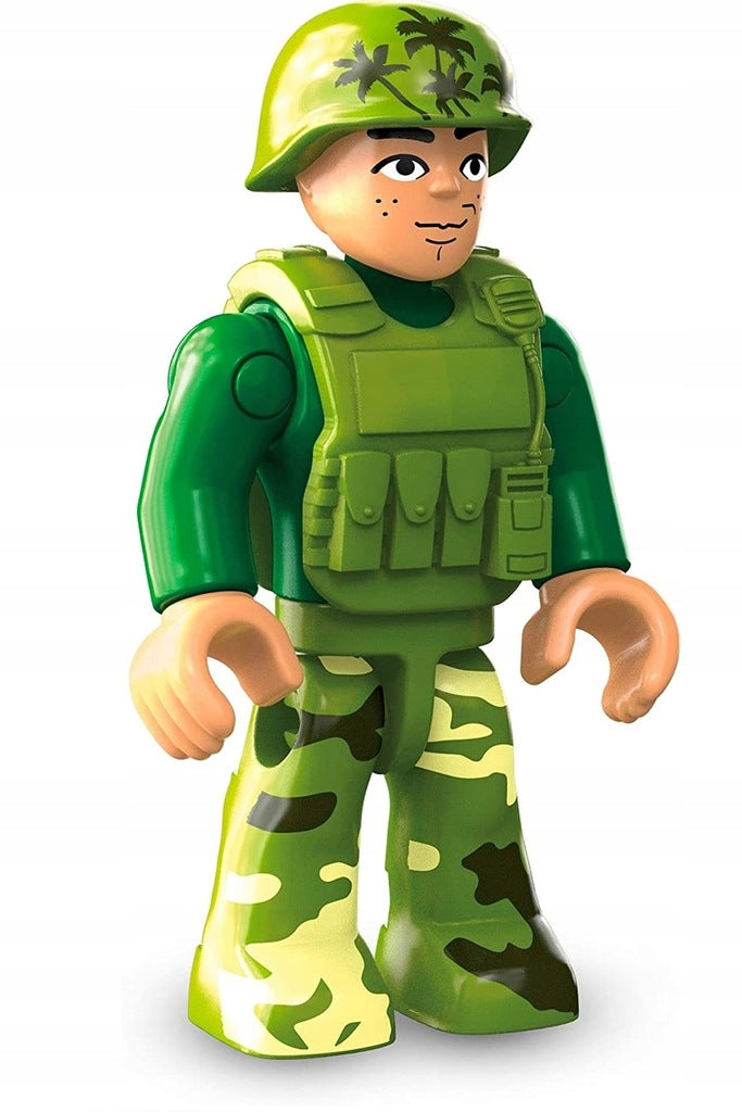 MEGA CONSTRUX BLOKS HELIKOPTER WOJSKOWY  - widok 4 opakowania szczegoly zabawka kolekcja