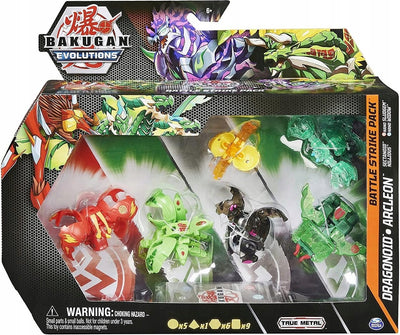 Zabawka BAKUGAN EVOLUTIONS BATTLE PACK DRAGONOID + ARCLEON - kolekcjonerska premium zabawki Aseo dla dzieci
