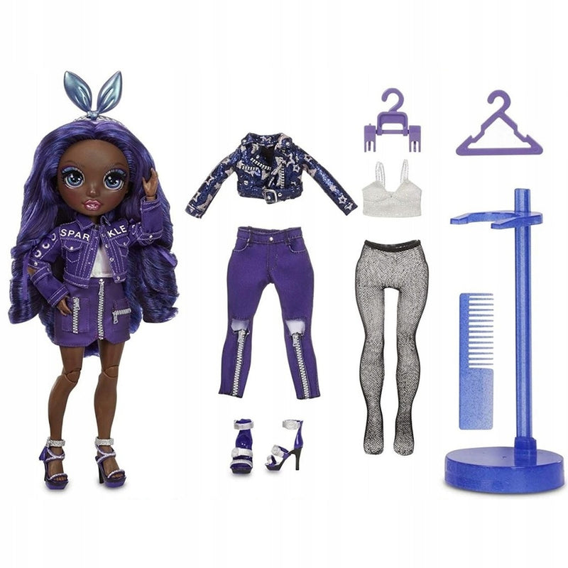 RAINBOW HIGH CORE FASHION LALKA KRYSTAL  - widok 3 opakowania szczegoly zabawka kolekcja