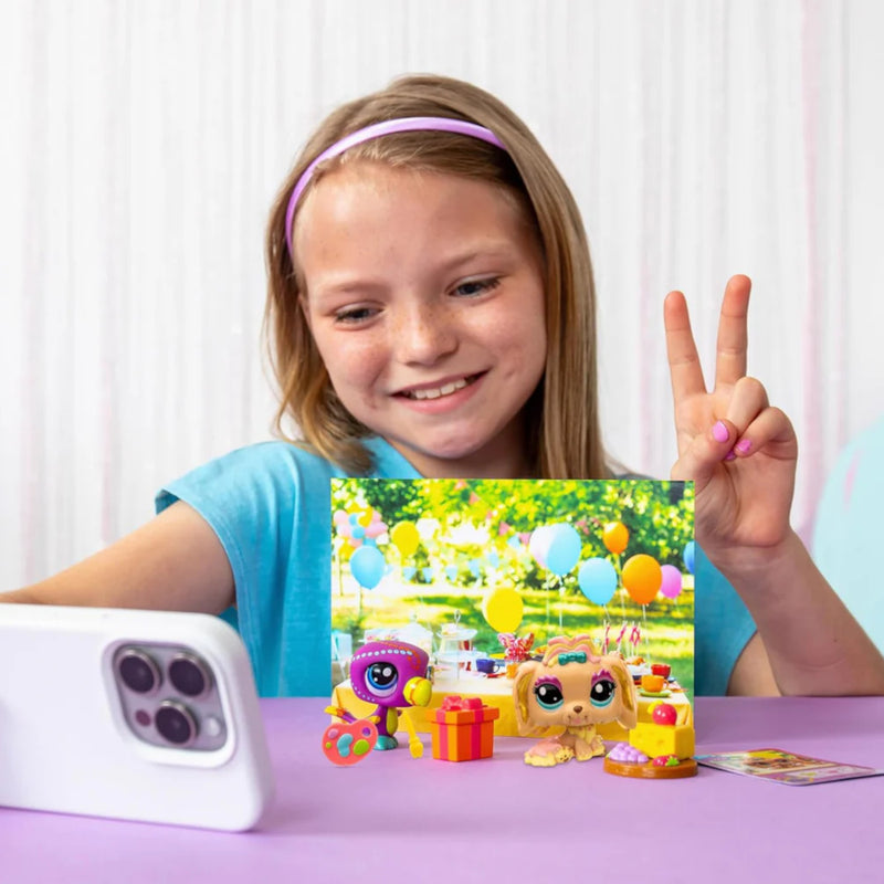 LITTLEST PET SHOP LPS SERIA 2 PETFLUENCE - widok 3 TM Toys opakowanie szczegoly collectible