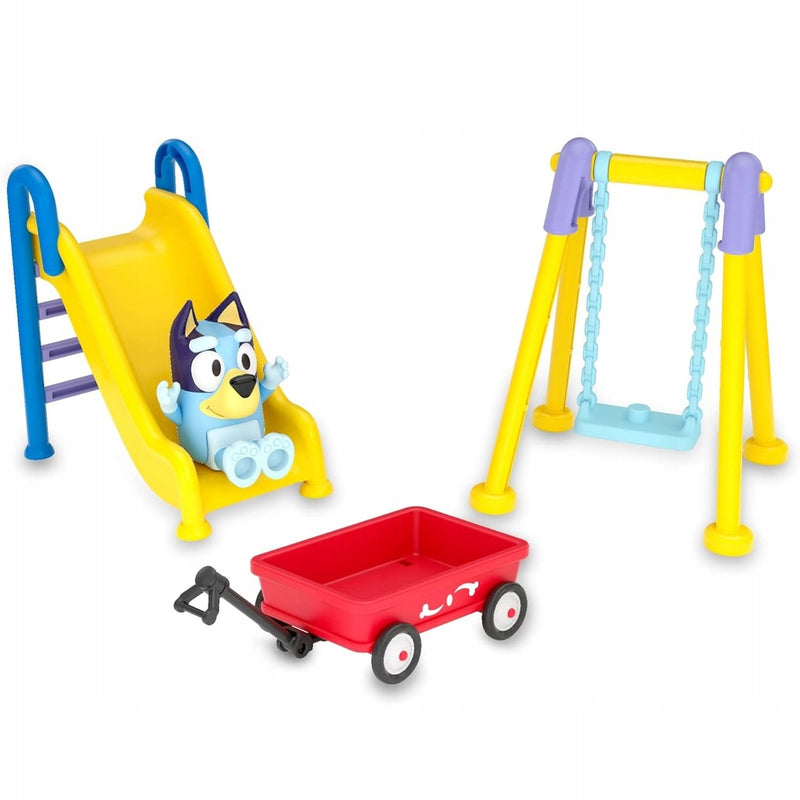 BLUEY MOOSE TOYS ZESTAW BLUEY'S PLAYGROU - widok 3 opakowania szczegoly zabawka kolekcja