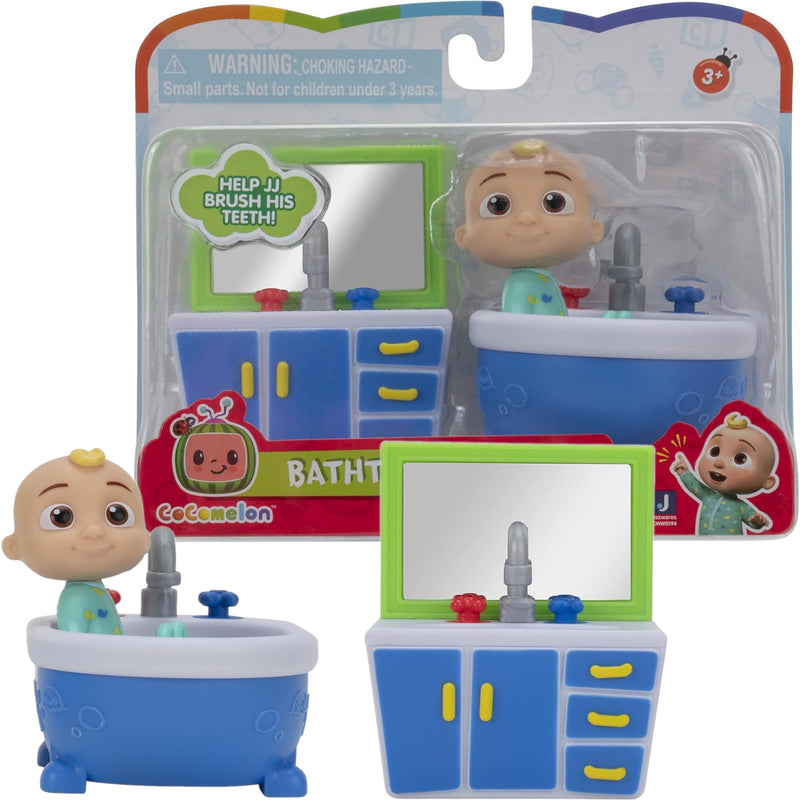 Zabawka COCOMELON ZESTAW JAZWARES CZAS NA KĄPIEL ŁAZIENKA  - kolekcjonerska Jazwares premium dla dzieci fanow