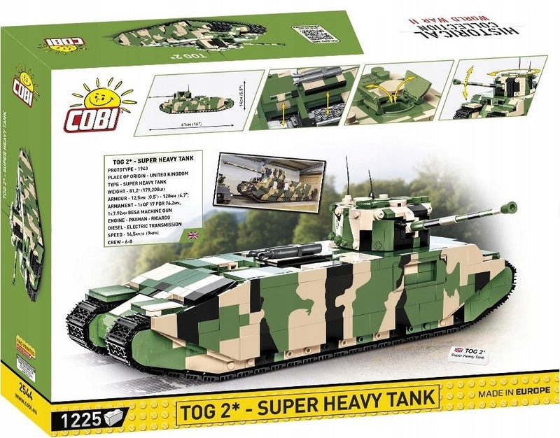KLOCKI COBI WWII TOG 2* - SUPER HEAVY TA - widok 2 opakowania szczegoly zabawka kolekcja