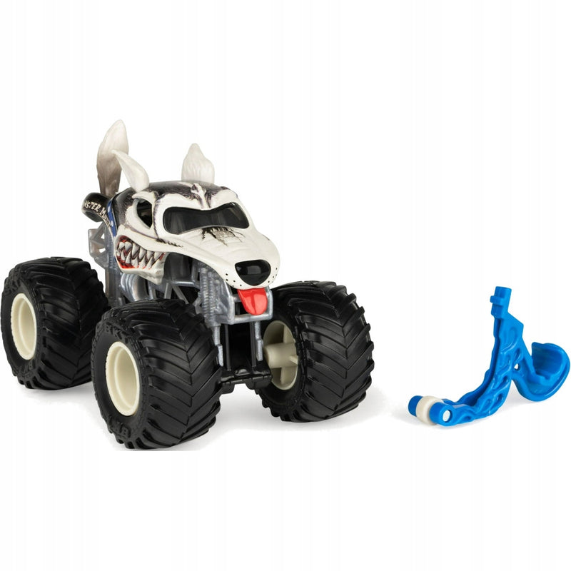 MONSTER JAM TRUCK AUTO TERENOWE 1-PAK SE - widok 2 opakowania szczegoly zabawka kolekcja