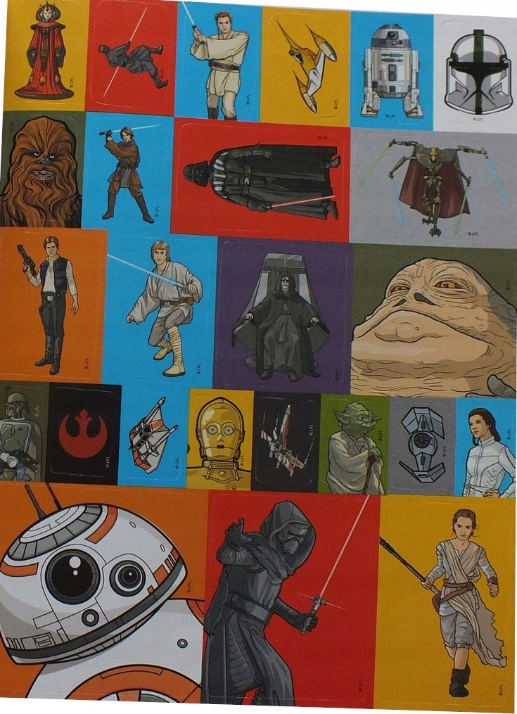 KOLOROWANKA DLA DZIECI STAR WARS 128 + N - widok 2 opakowania szczegoly zabawka kolekcja